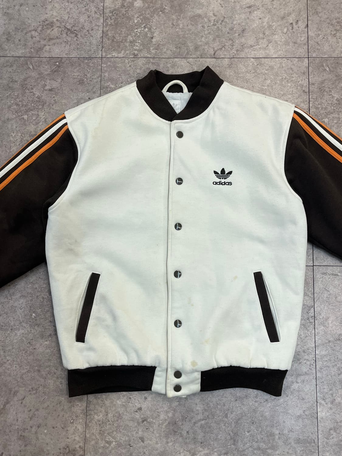 아디다스 오리지널 바시티 자켓 브라운 L #csz2677 상품이미지4