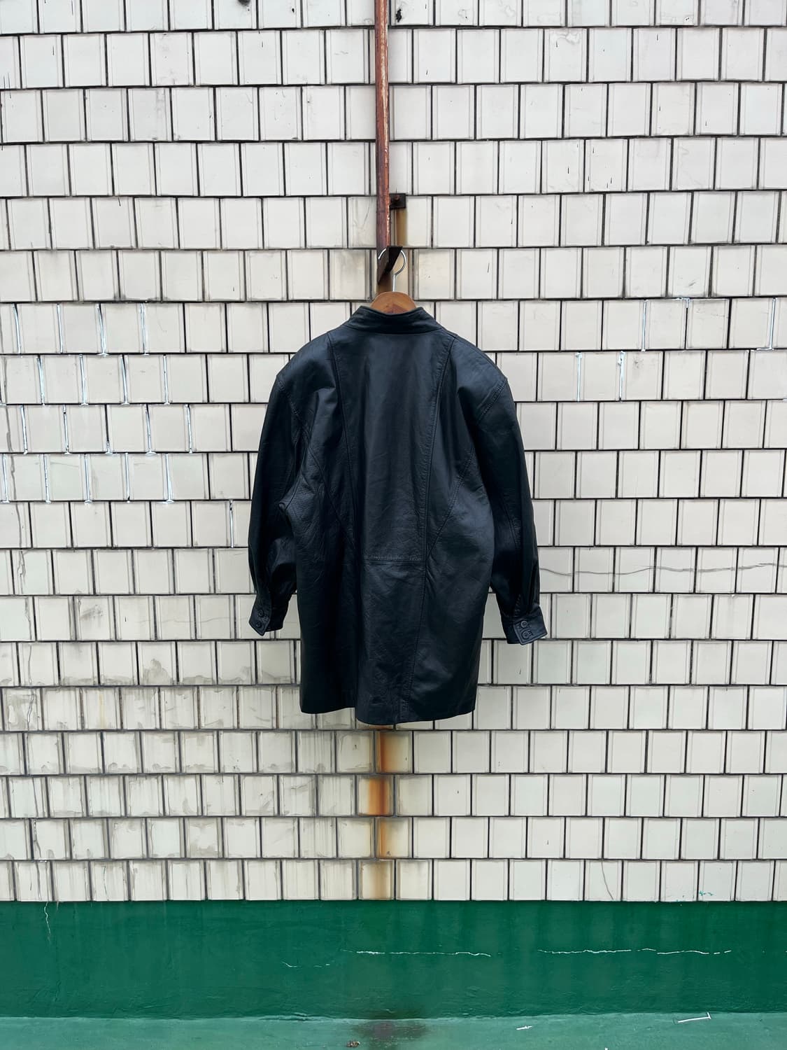 Vintage 소가죽 하이넥 카코트 상품이미지4