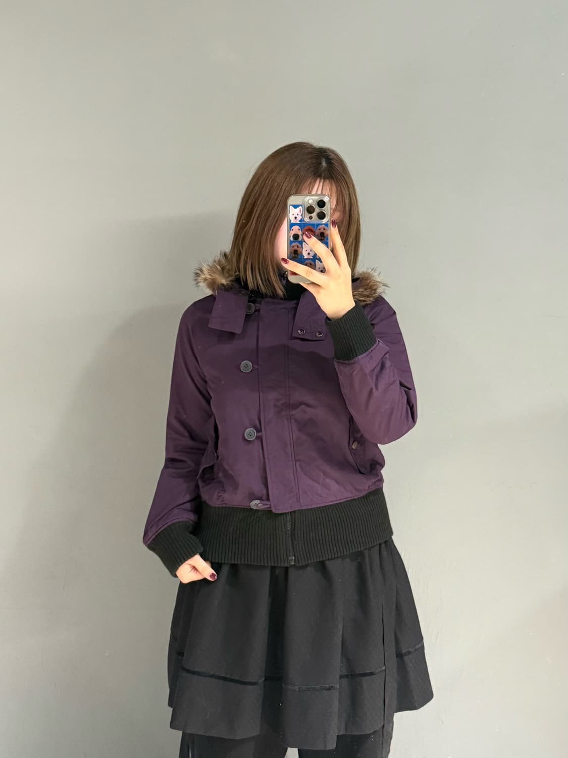 Reversible fur trimming n2b jumper 상품이미지2