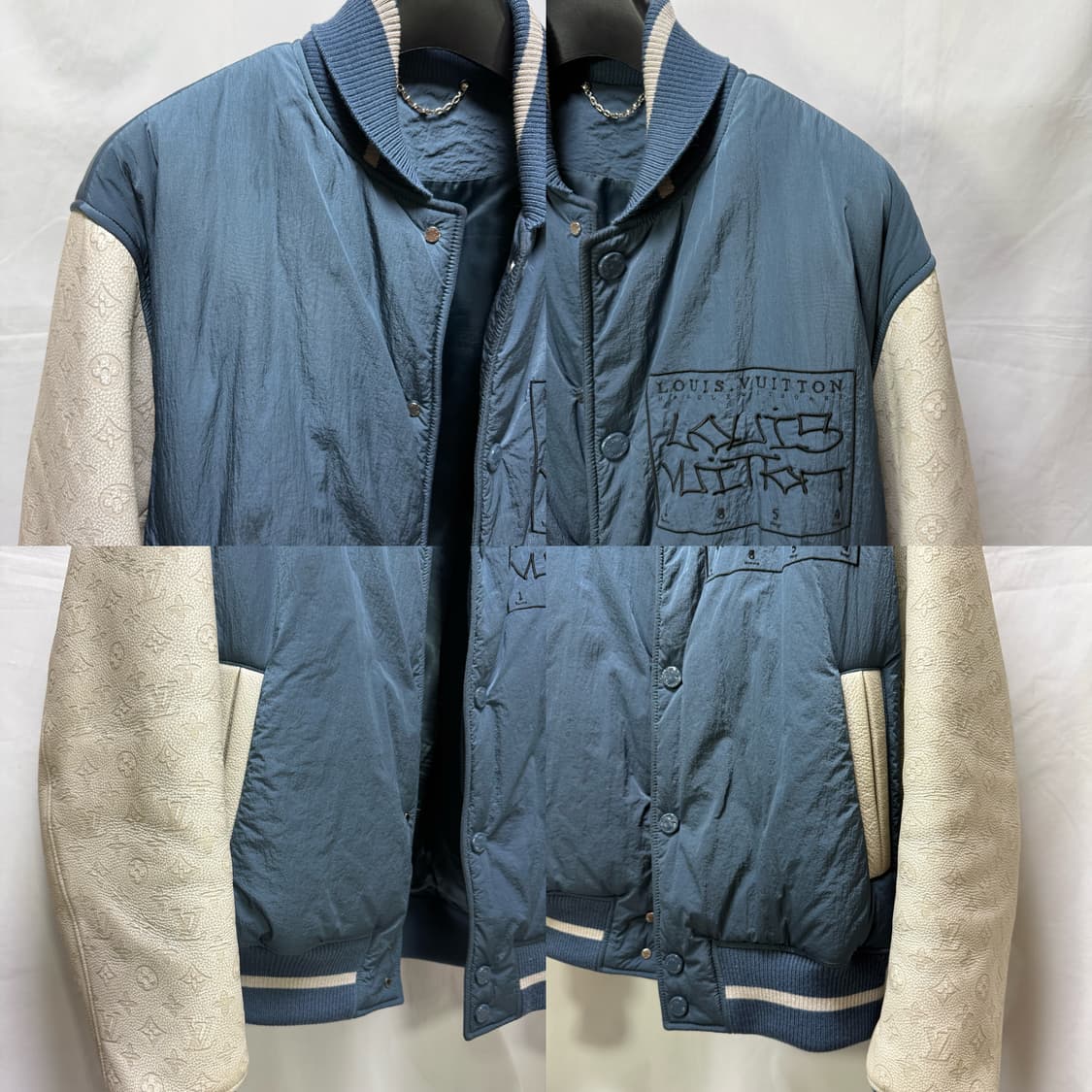 루이비통 믹스드 레더 테디 블루종 바시티 점퍼 자켓 상품이미지6