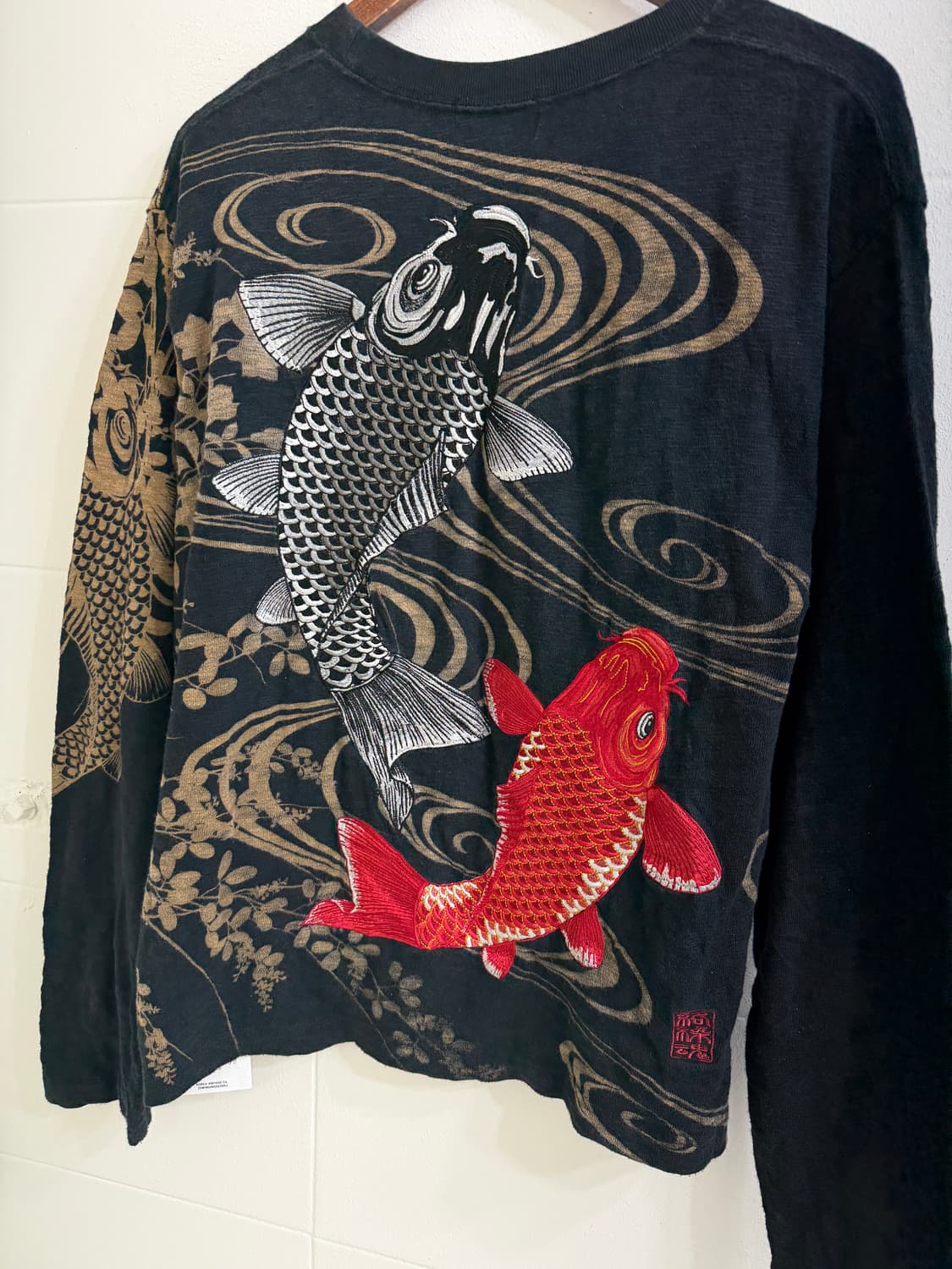 카라쿠리타마시이 오리엔탈 자수 프린팅 롱슬리브 상품이미지6