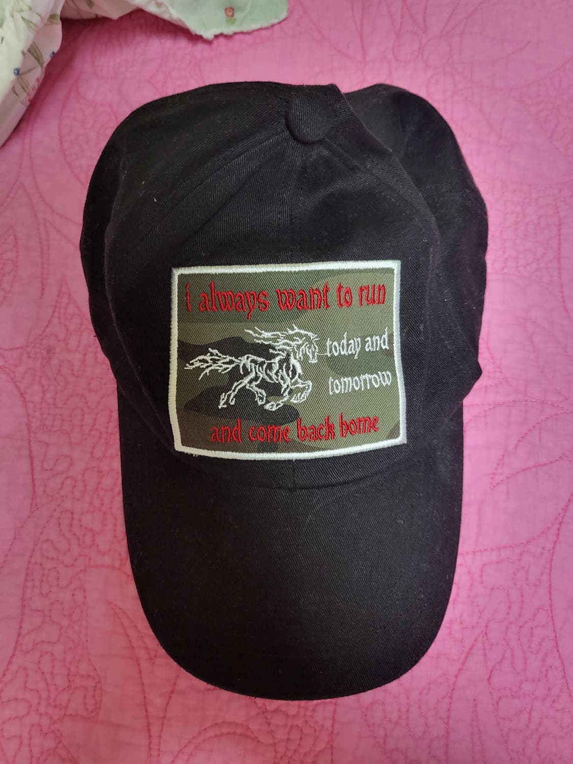 바우프 홀스 패치 볼캡 Horse Patch Ball Cap 블랙 상품이미지3