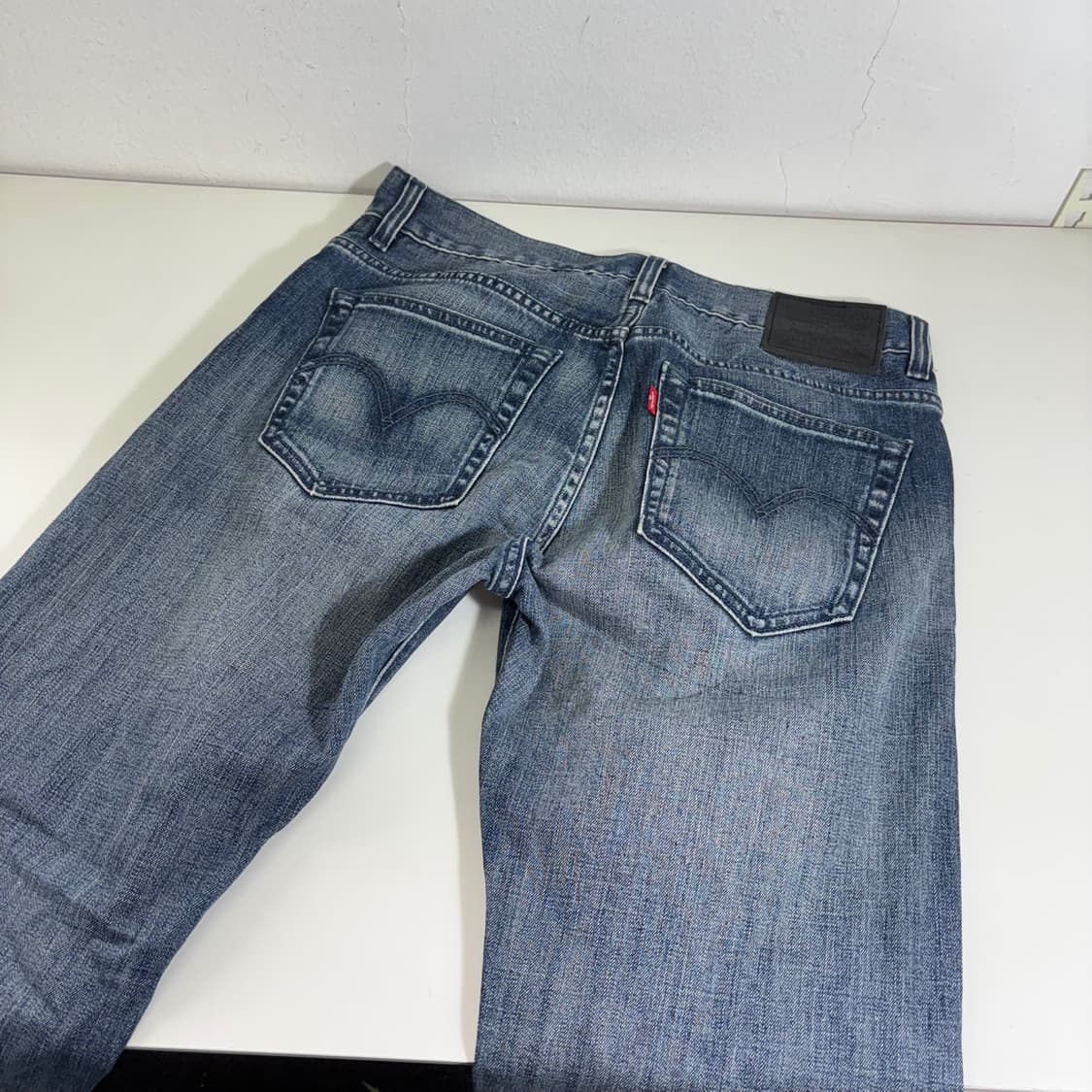 32 L 리바이스523 일자핏 진청 데님팬츠 상품이미지1