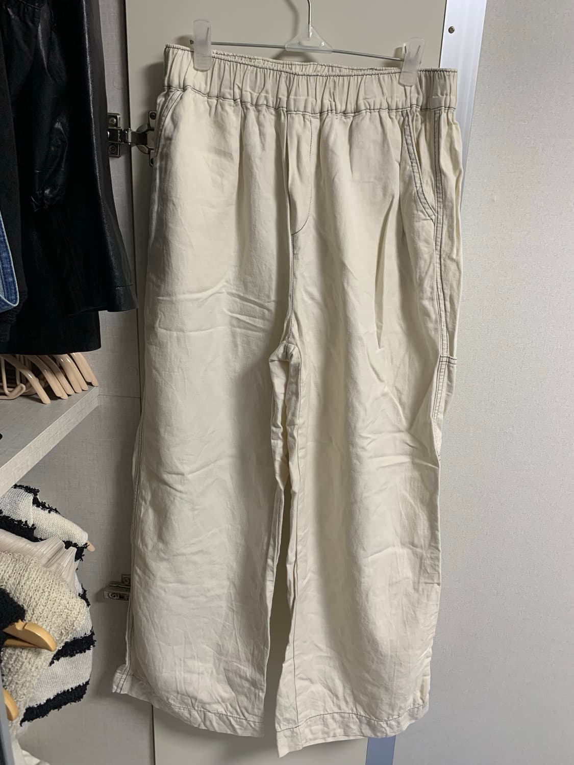 폴트 원피스브라운+리넨팬츠 일괄 (연늘 착용) 상품이미지7