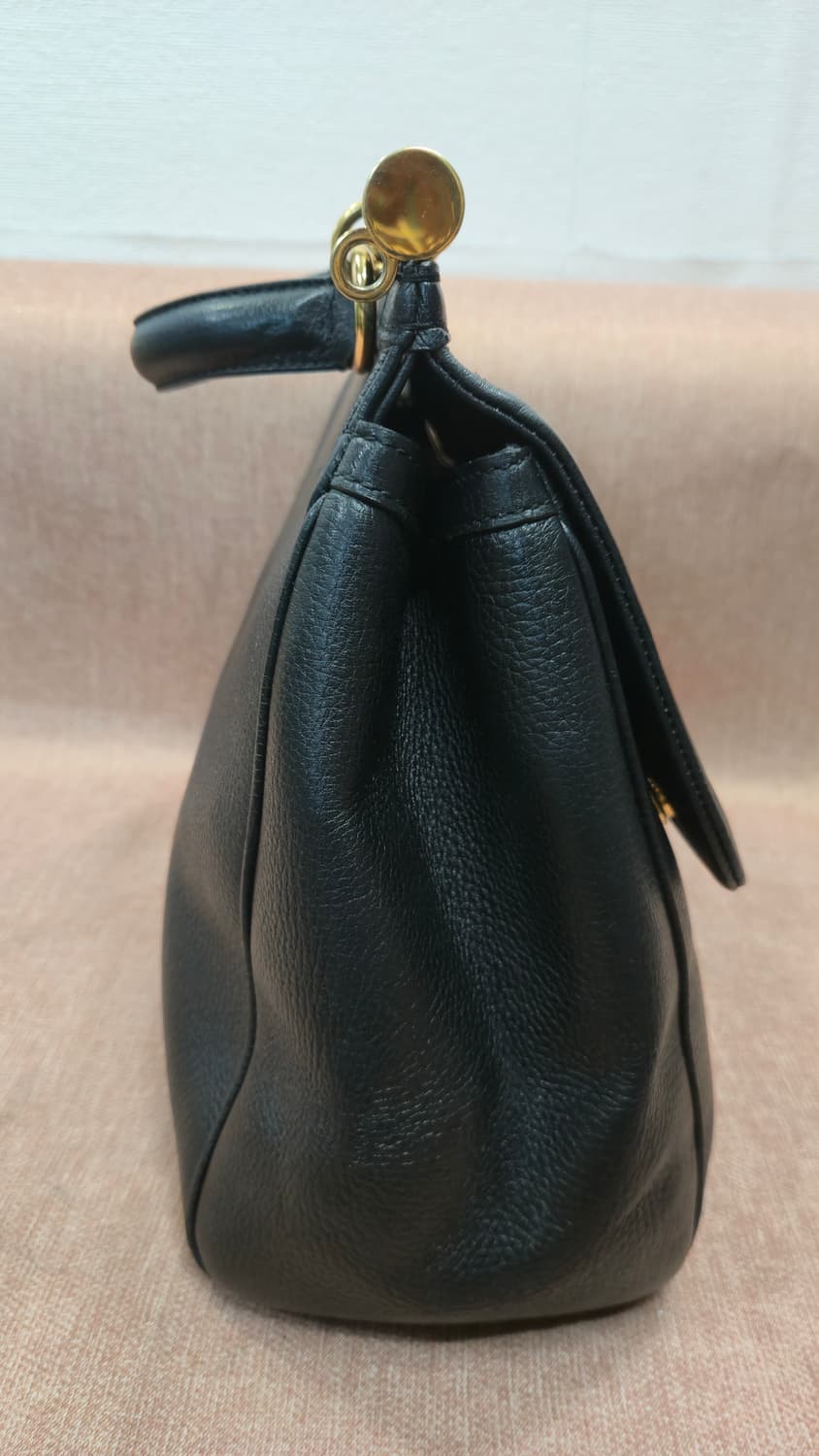 돌체앤가바나 정품 시칠리 그레인 레더 토트백 (블랙/골드) 상품이미지4