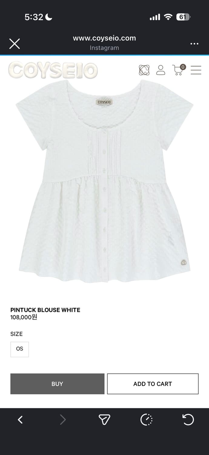 코이세이오 블라우스  상품이미지1