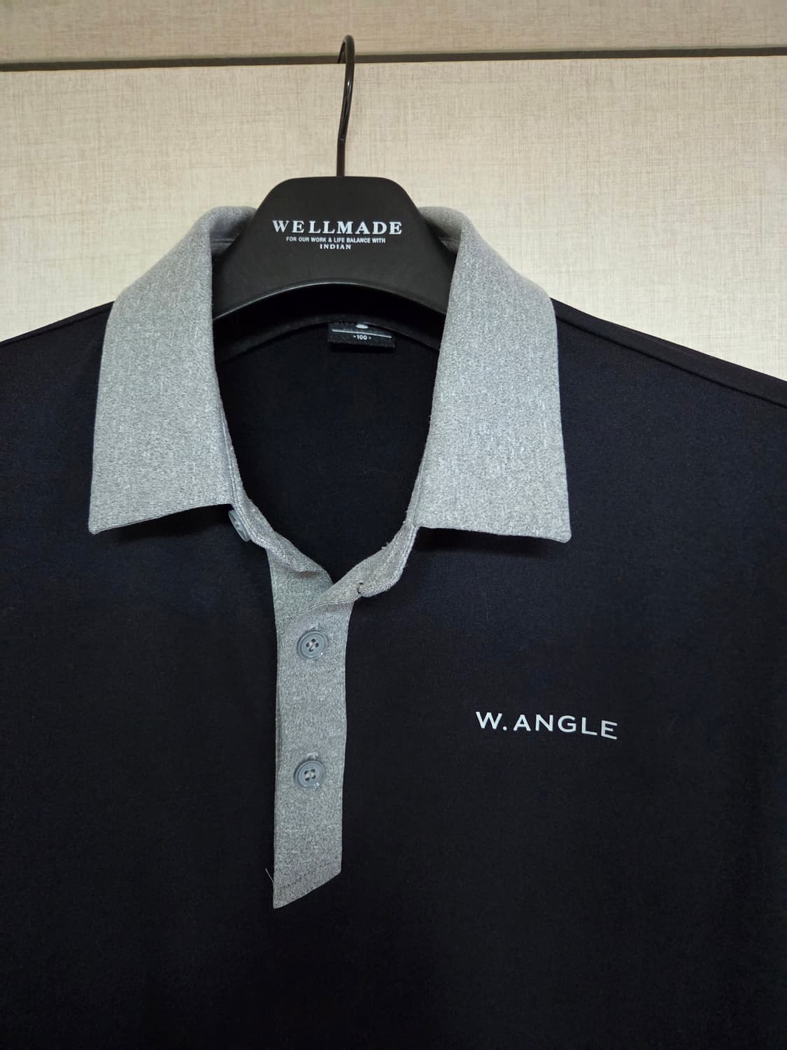 W.ANGLE 남성 긴팔 폴로 티셔츠 100 상품이미지2