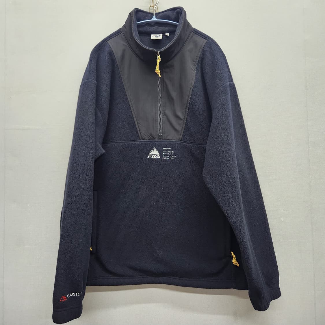 휠라 FILA 후리스 스트링 반집업 L(XL) 상품이미지1