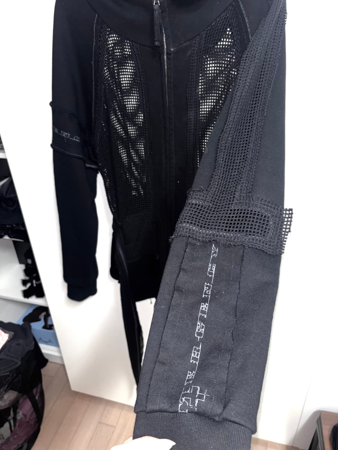 Aesynctx 에이시네틱스 HALF-NET ZIP Hoodie 후드집업 상품이미지6