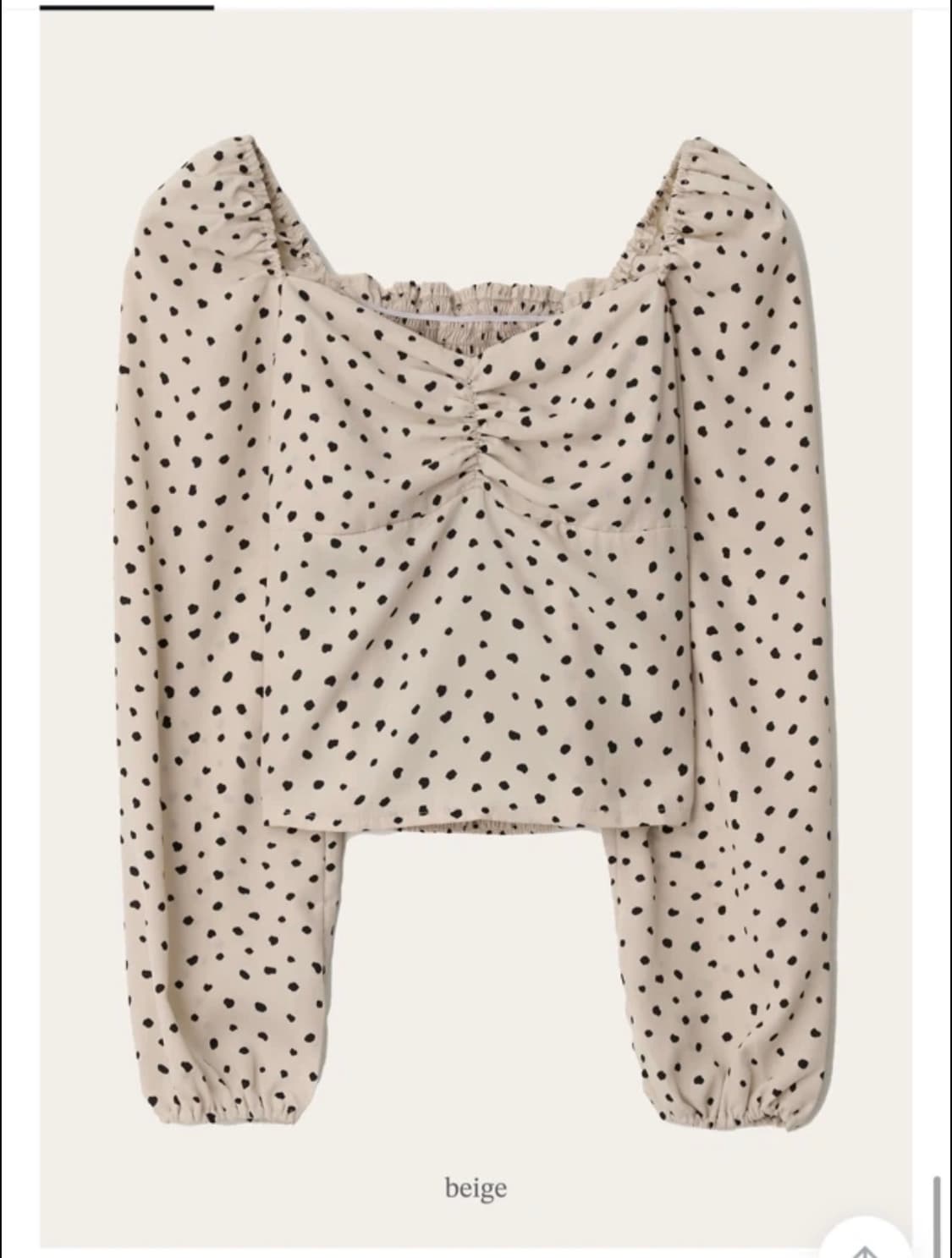 제니오 아이보리 도트 블라우스 새상품 s  상품이미지2