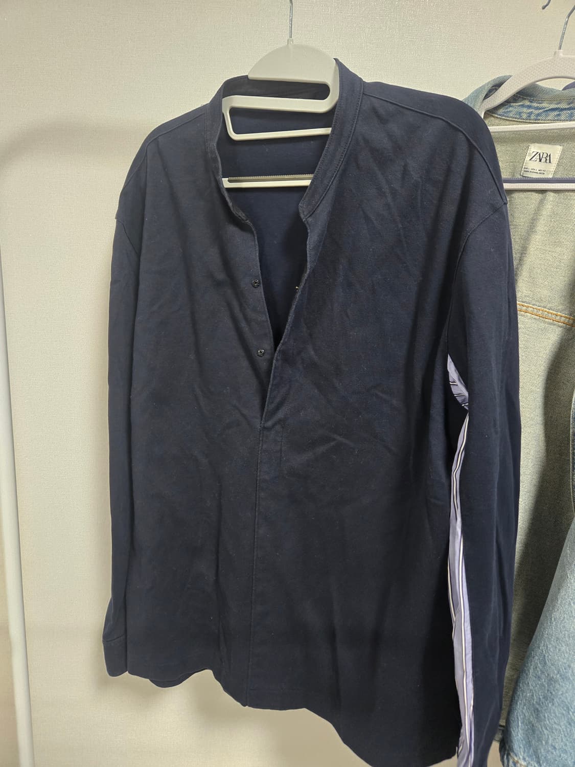 TIME Homme 튜닉 남성 셔츠 네이비 상품이미지1