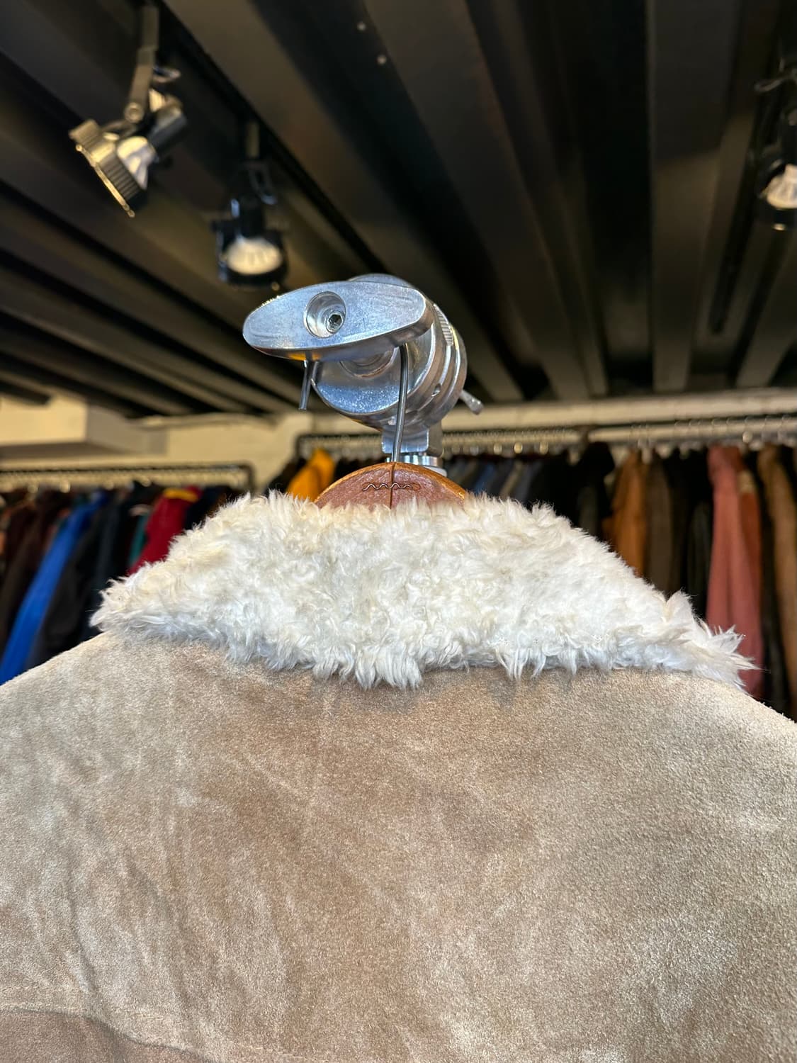 80-90s Grande Bay 헤비 리얼 레더 스웨이드 자켓 상품이미지7