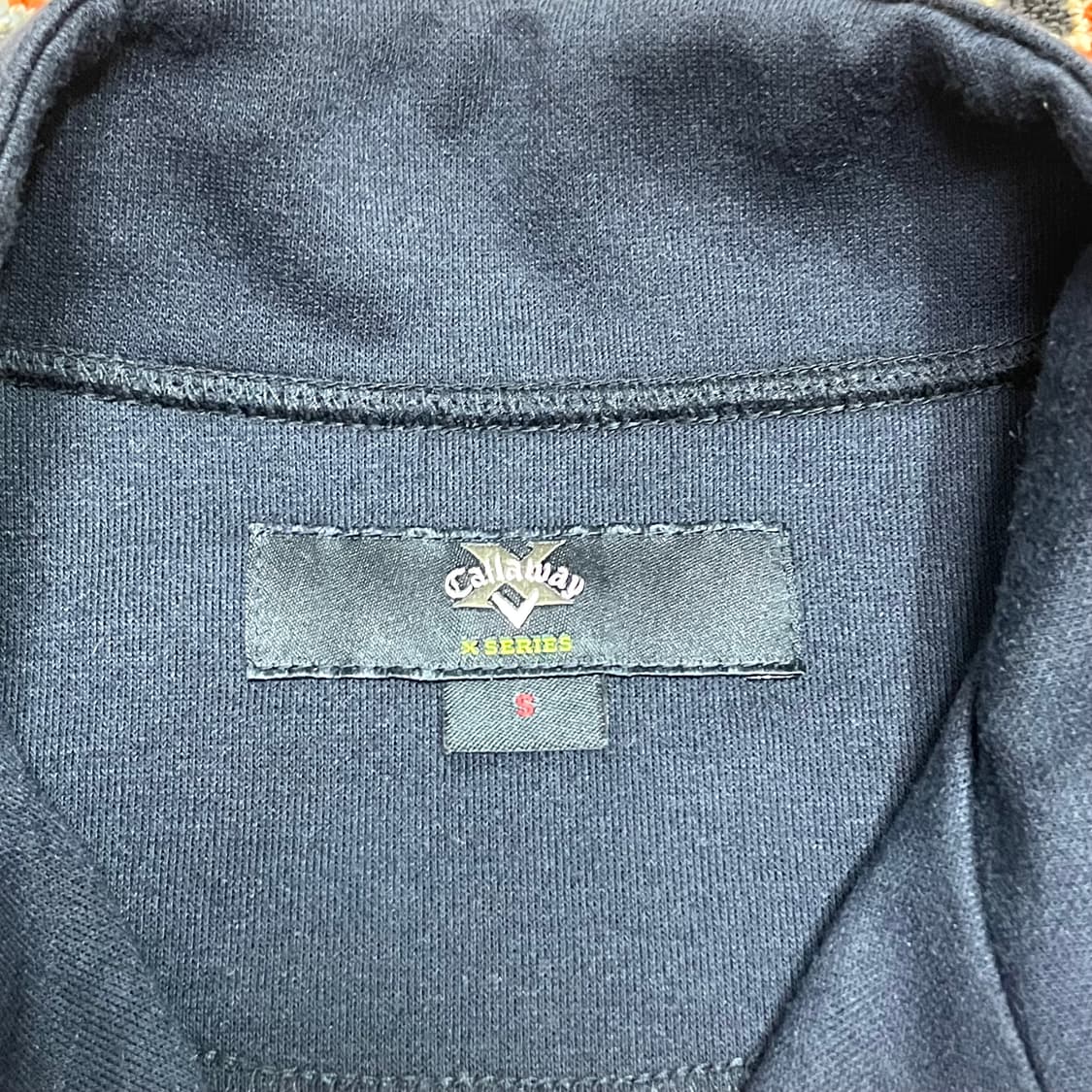 캘러웨이 시그니처로고 네이비 반집업 골프 티셔츠 여성S 상품이미지3