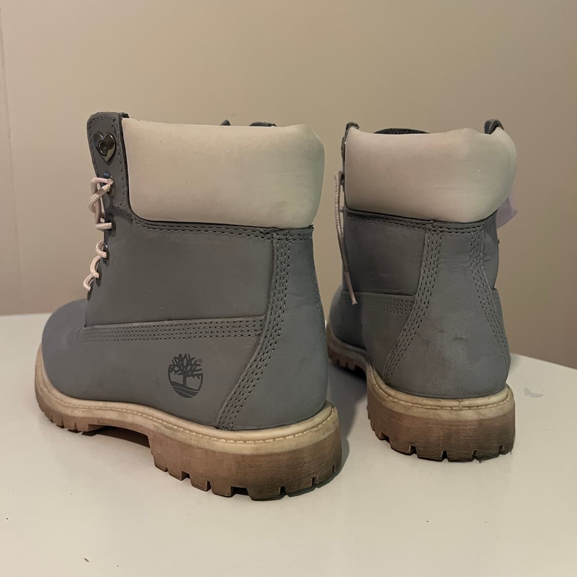 팀버랜드 6인치 핑크 그레이  상품이미지3