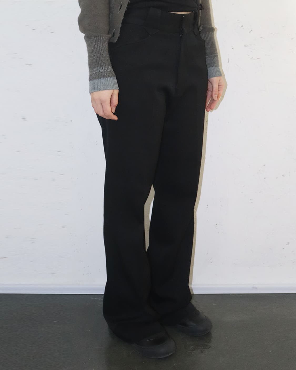 커미션 22AW 버진 울 부츠컷 슬랙스 상품이미지2