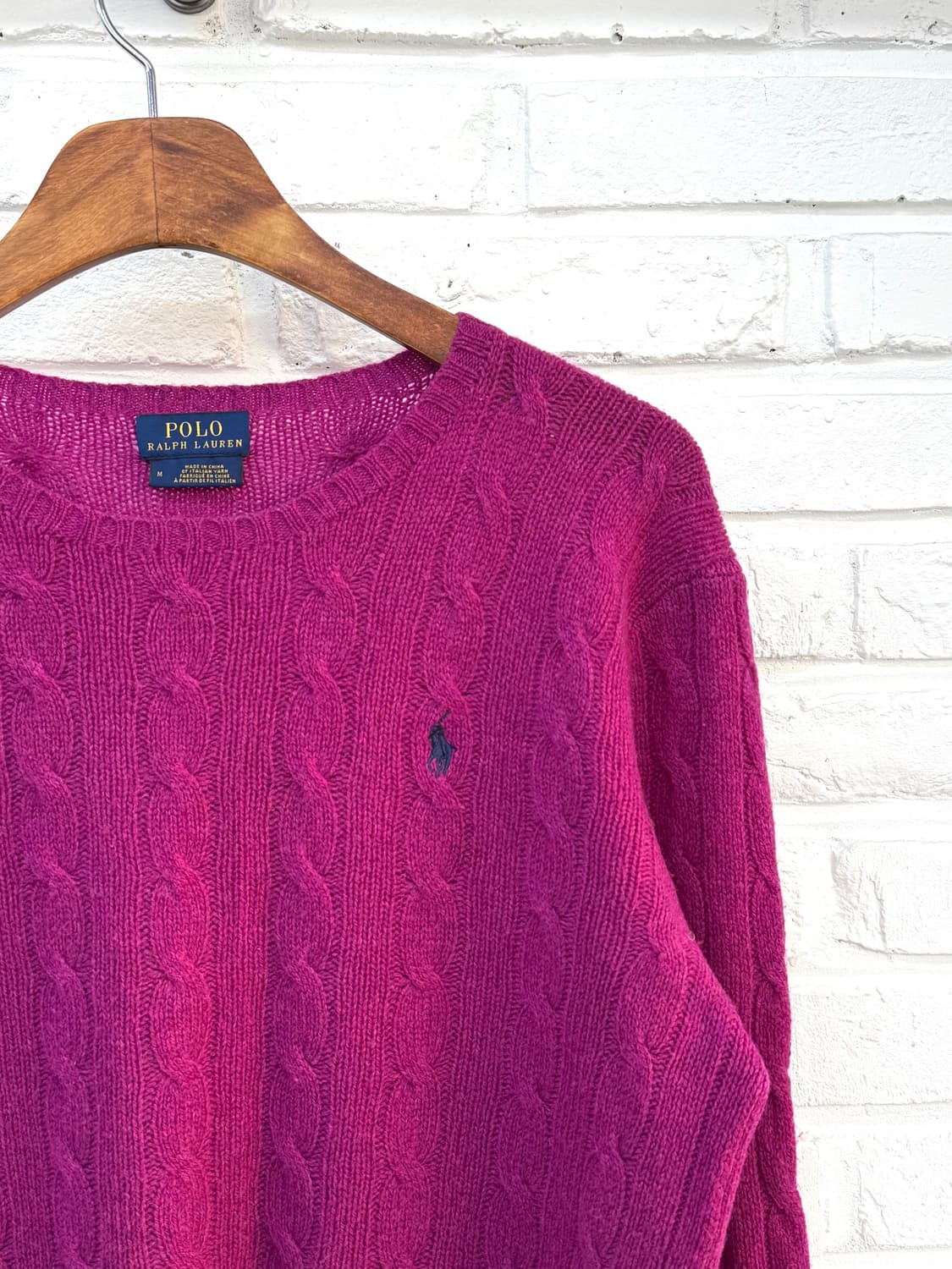 폴로 퍼플 꽈베기 니트 상품이미지4