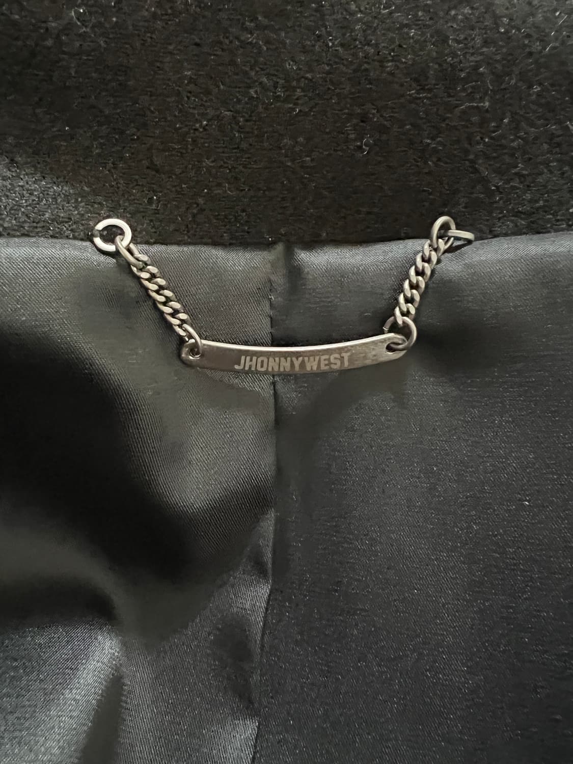 쟈니웨스트 블랙 발마칸 롱코트 상품이미지4