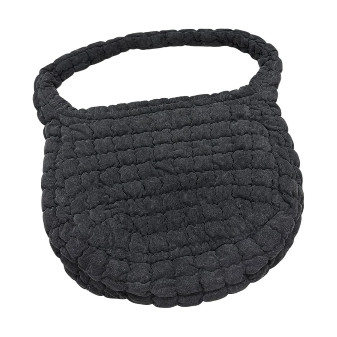 COS 코스 퀄티드 오버사이즈 구름백 데님 흑청 그레이 상품이미지2