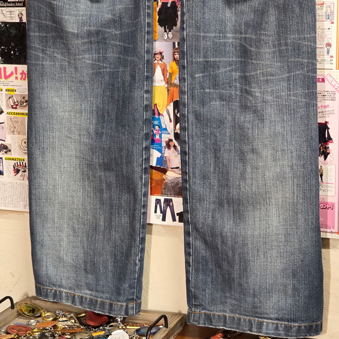 캘빈 클라인 사이드 라인 와이드 데님 팬츠 상품이미지8