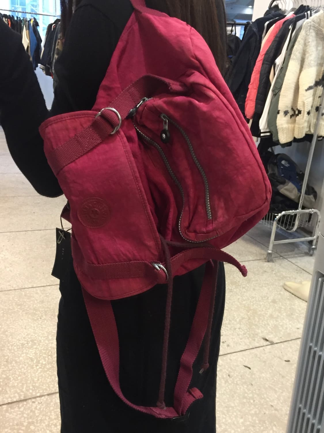 Kipling Vintage Washed Backpack – Burgun 상품이미지5