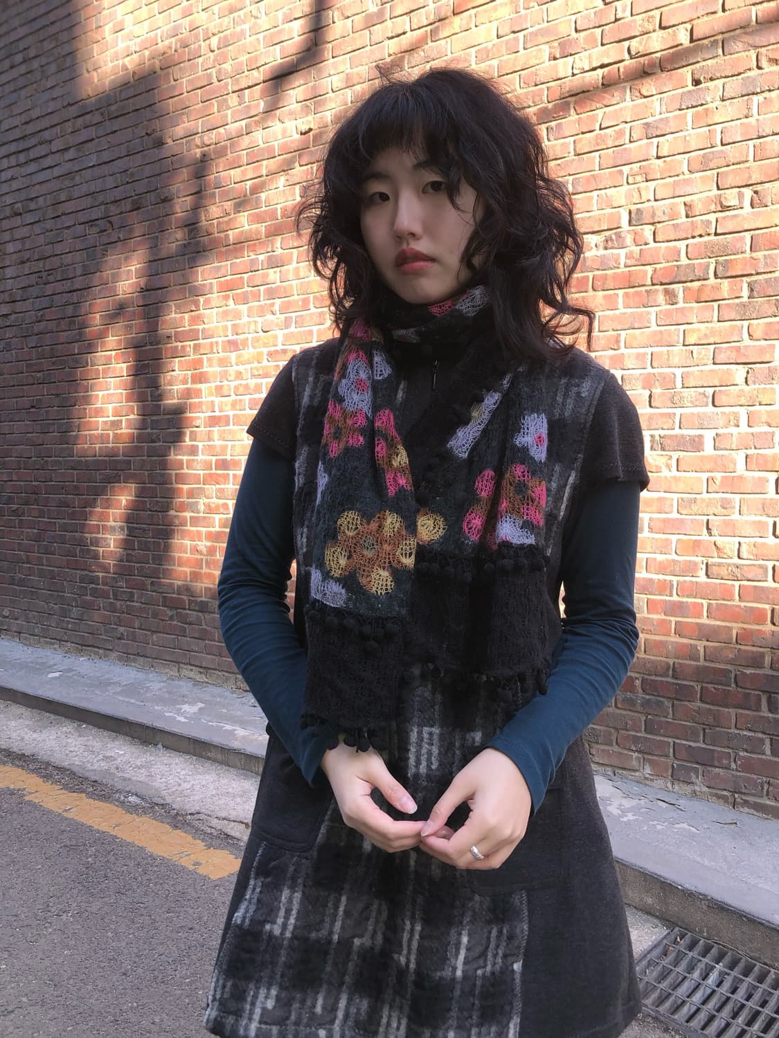 vintage flower muffler 상품이미지6