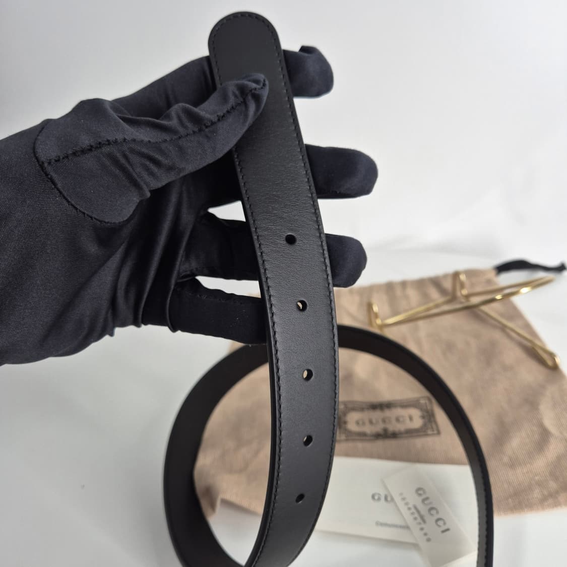 [80사이즈] 구찌 GG 마몬트 벨트 블랙 (414516) 상품이미지6