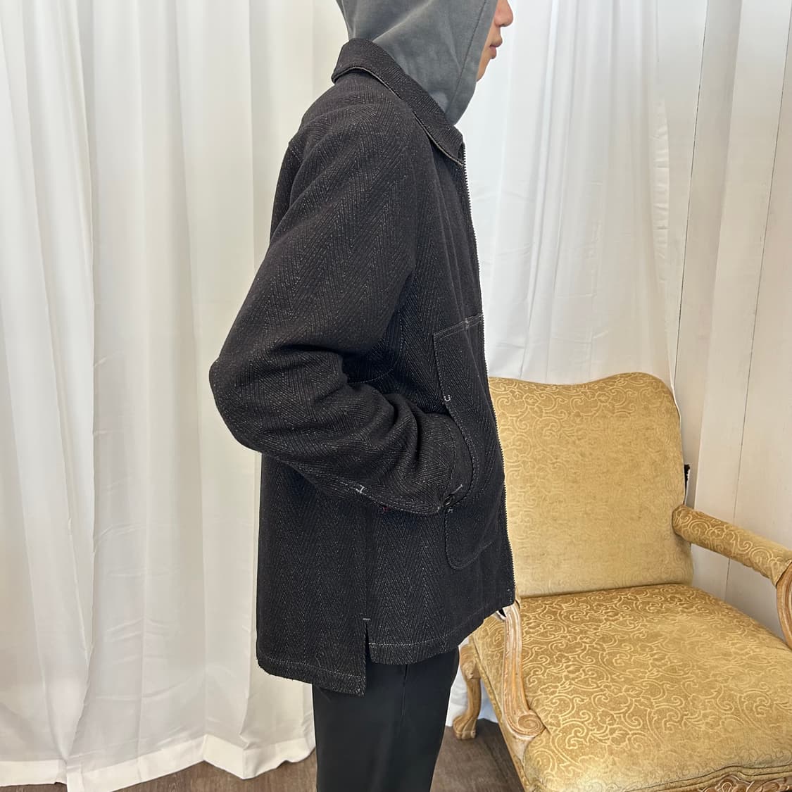 Armani Jeans 울 린넨 워크 자켓 상품이미지2