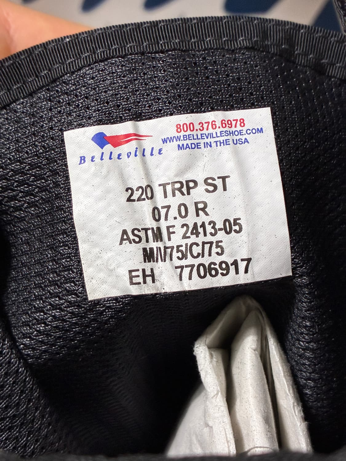 미군 군화 베르빌 (255mm)/ 작업화 안전화 스틸토 상품이미지5