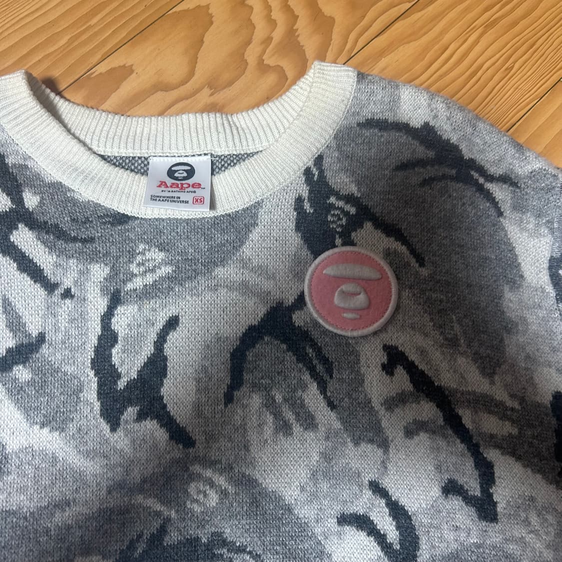 Aape 카모 니트 스웨터 XS 상품이미지2