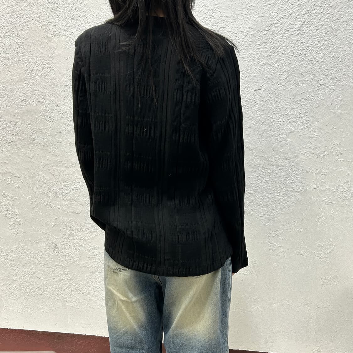 이세이 미야케 하트 플리츠 가디건  상품이미지5