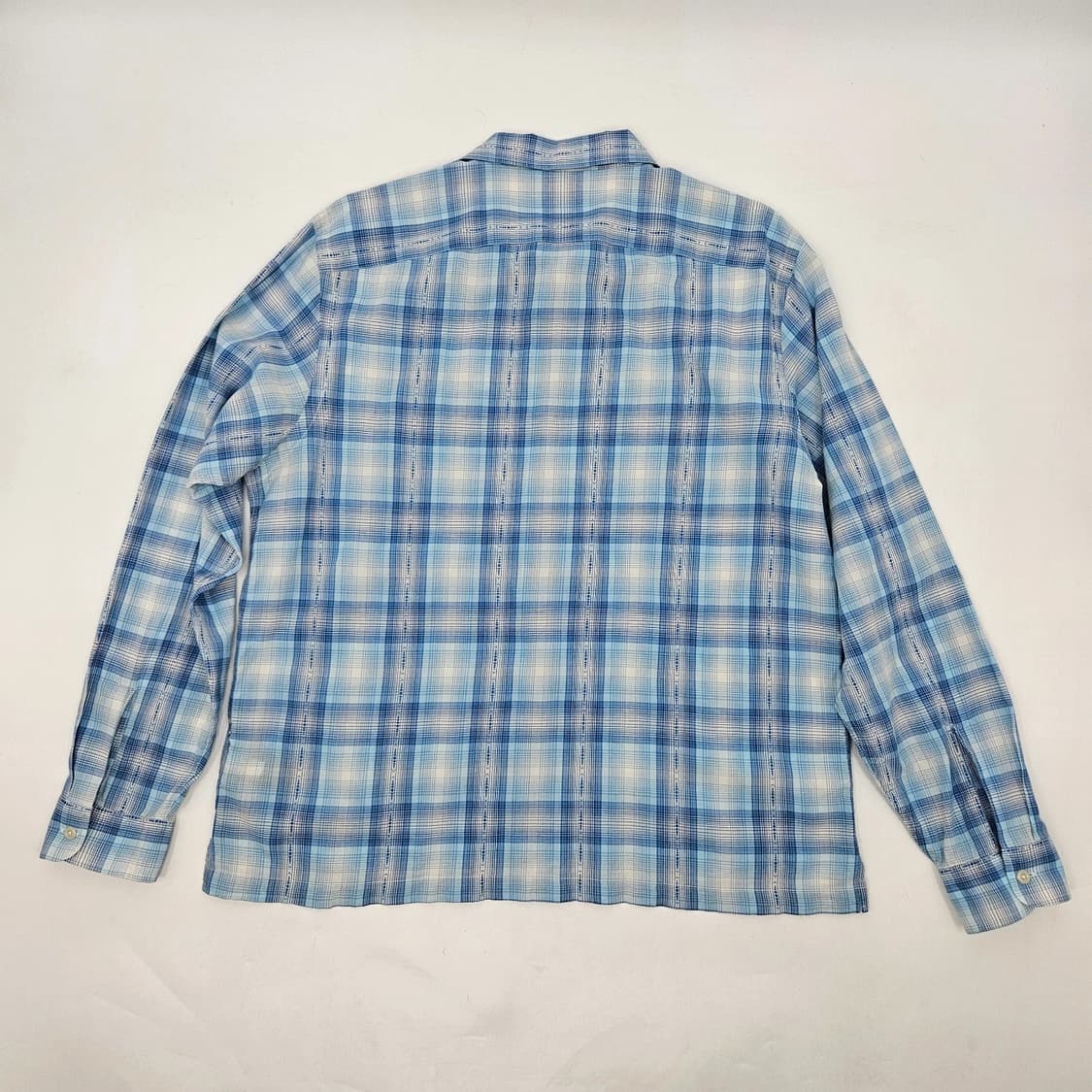 RRL 더블알엘 플래드 트윌 캠프 셔츠 스카이 블루 상품이미지6