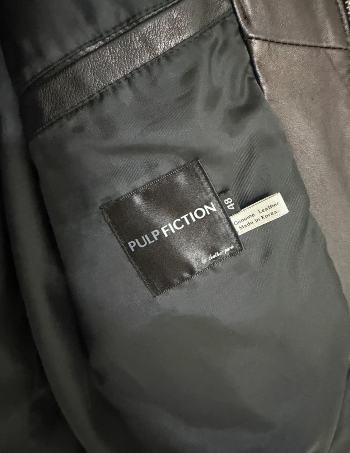 펄프픽션 가죽 자켓 남성 48 상품이미지3