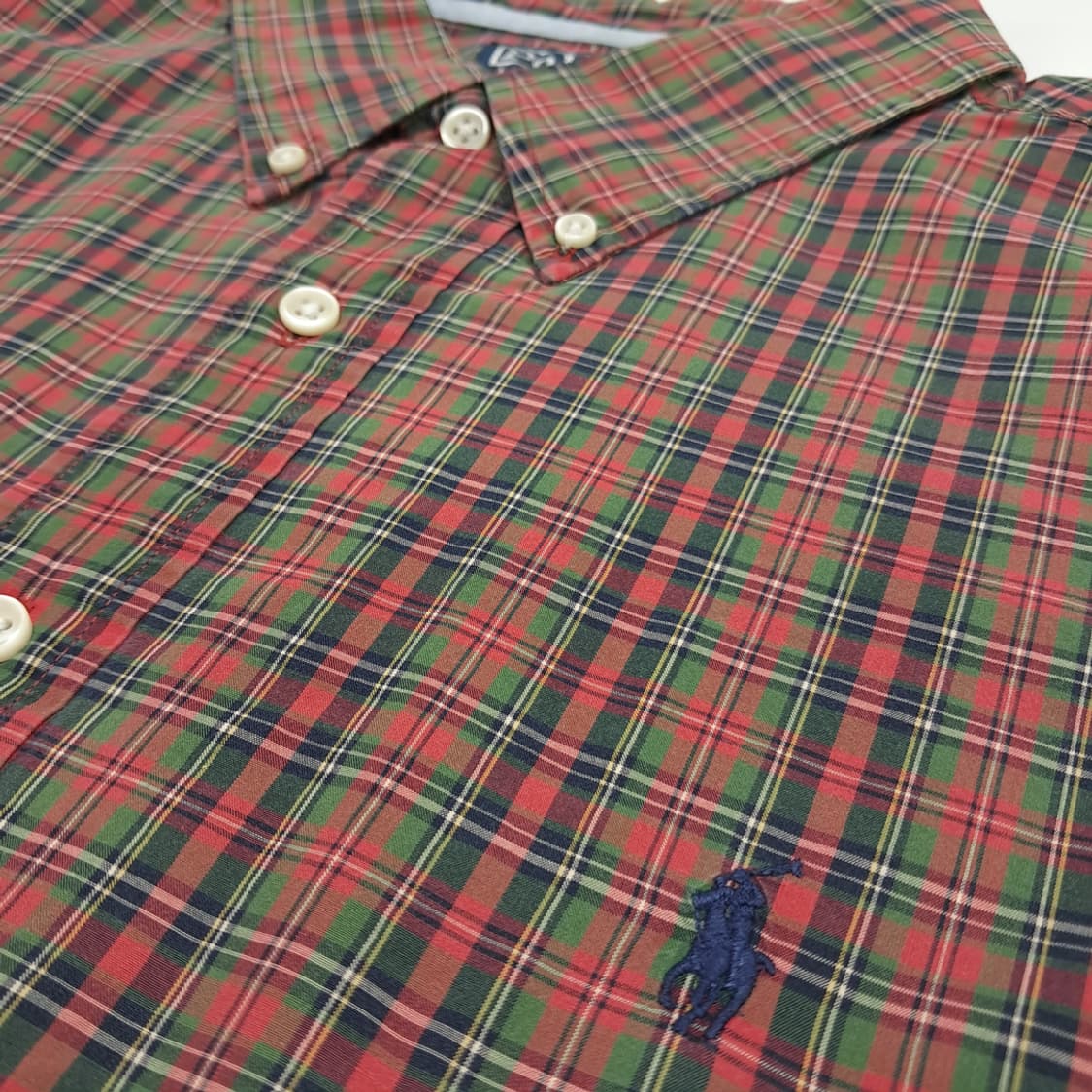 Co800 2XL 폴로 랄프로렌 크리스마스 타탄체크 긴팔 셔츠 남방 상품이미지5