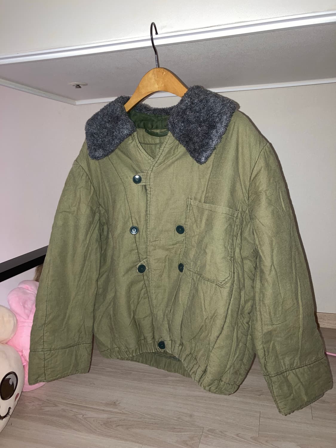 니혼진 히피 우라하라 벌룬팬츠 야상 그런지 니트 미쏘 목도리 숏자켓 코디 상품이미지3