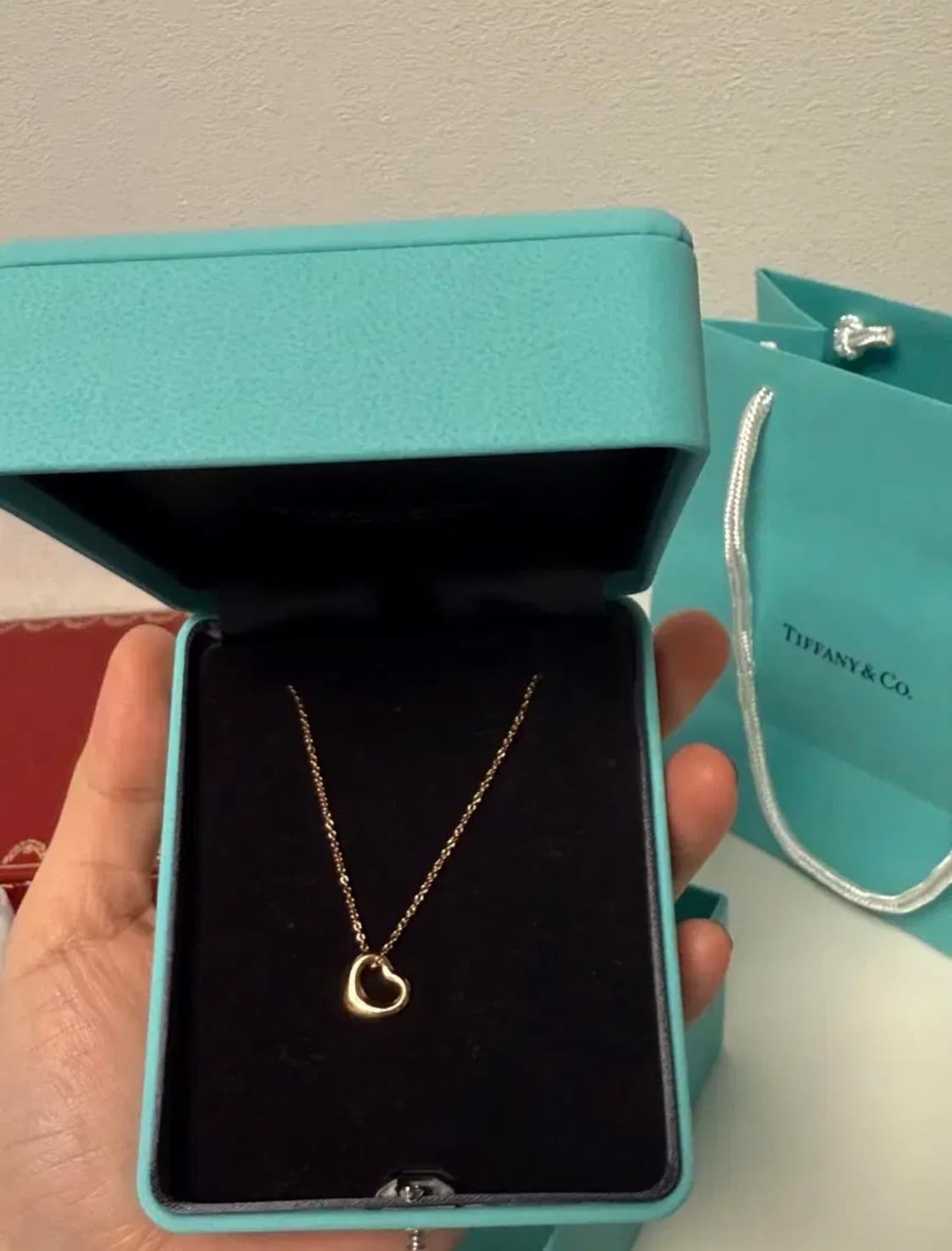 티파니앤코 오픈하트 로즈골드 11mm 목걸이 상품이미지3