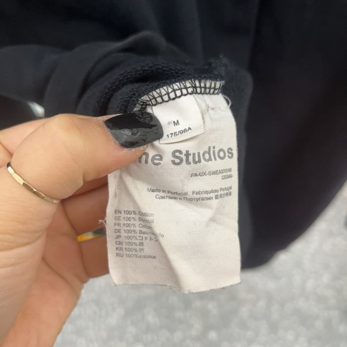 아크네스튜디오 키치 메탈 페이스 로고 맨투맨 M C07525 상품이미지6