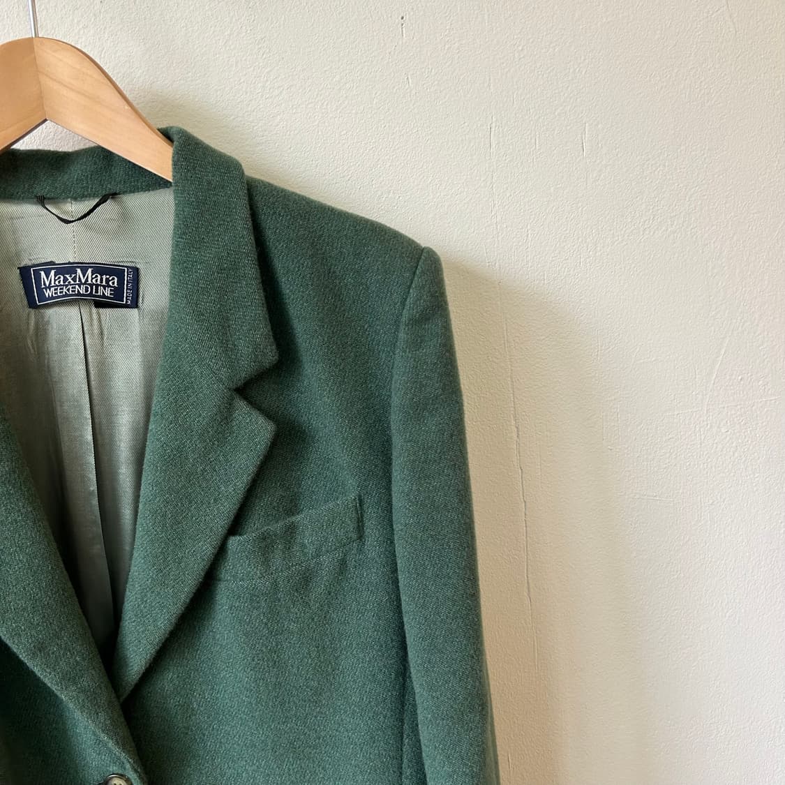 막스마라 모스그린 트위드 자켓 상품이미지7