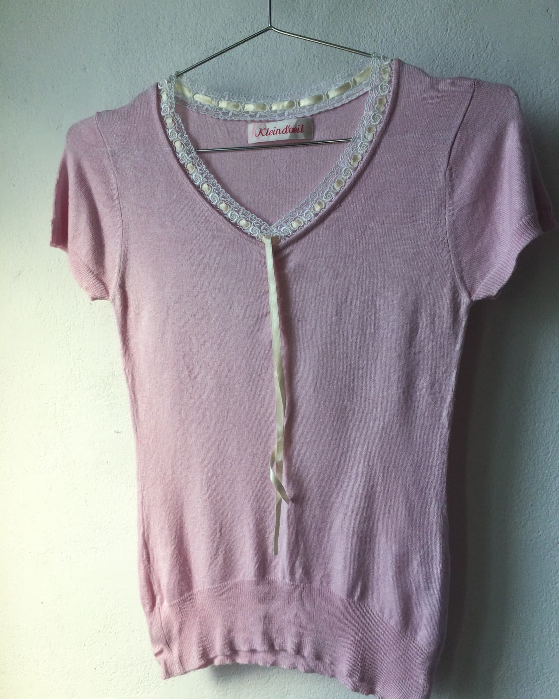 Lace trimming t shrit 상품이미지4