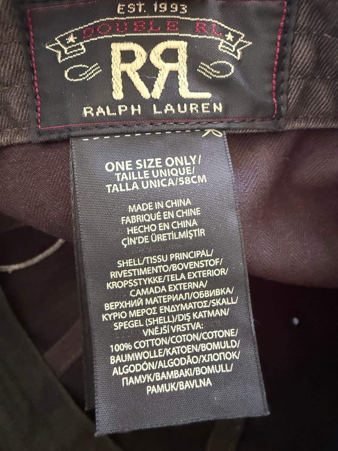 RRL 러스틱 브라운 윙로고 트윌 볼캡 상품이미지3