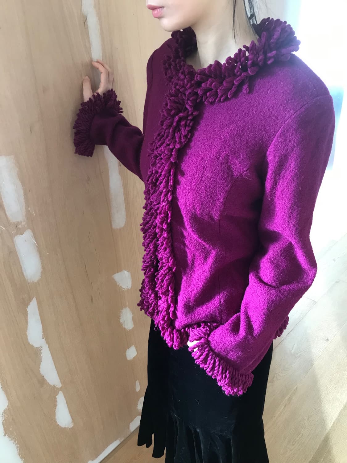 vintage fringe cardigan 상품이미지8