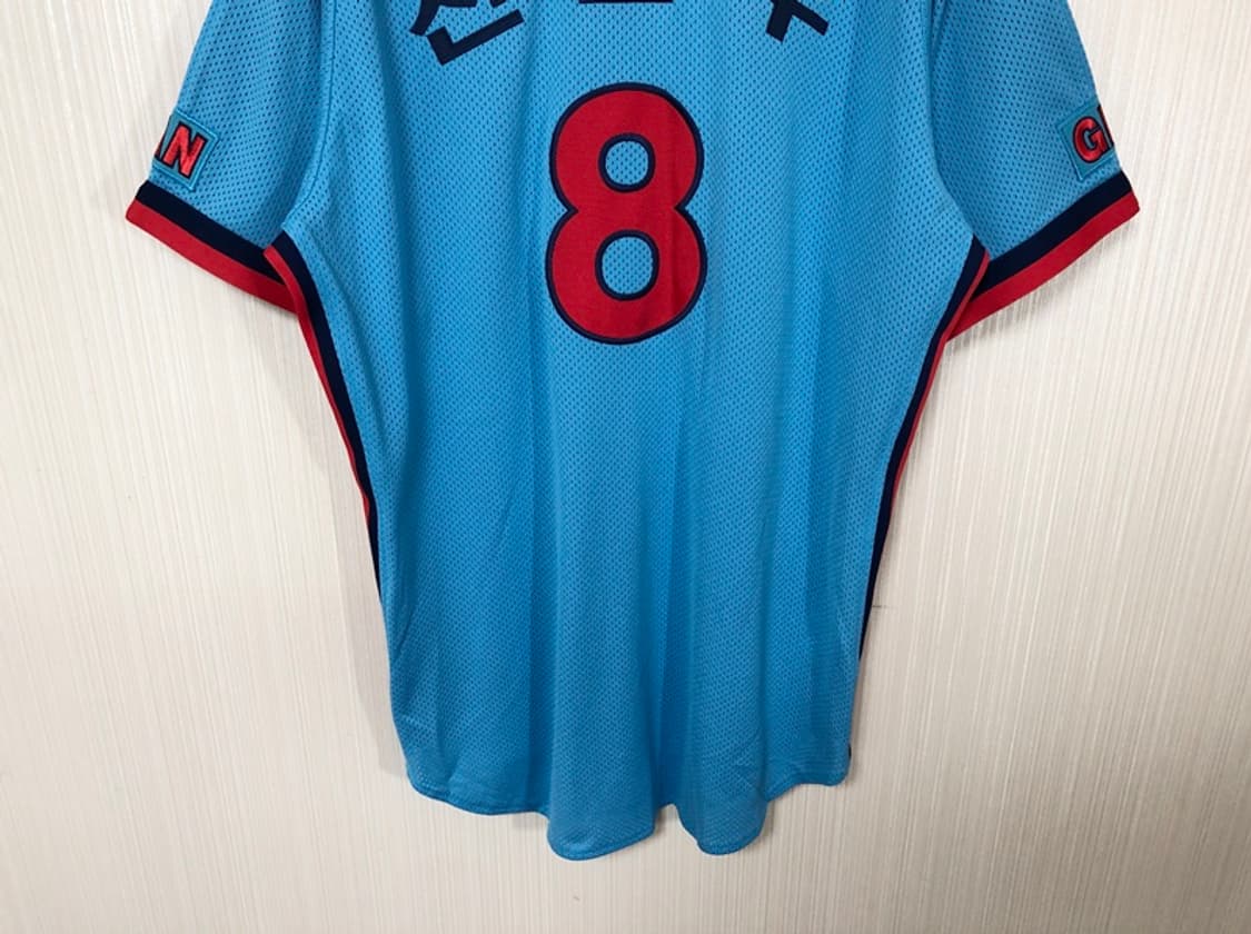 KBO 카멜레온어센틱 롯데자이언츠 챔피언 원정유니폼 110 #8 전준우 상품이미지10