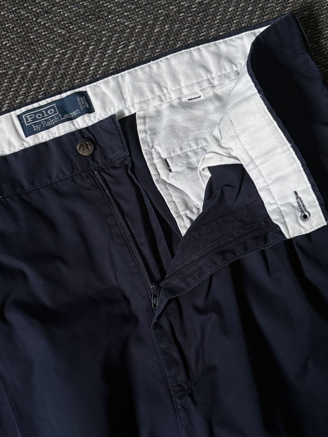 (36) 폴로 랄프로렌 네이비 더블 플리츠 클래식 치노 팬츠 상품이미지3