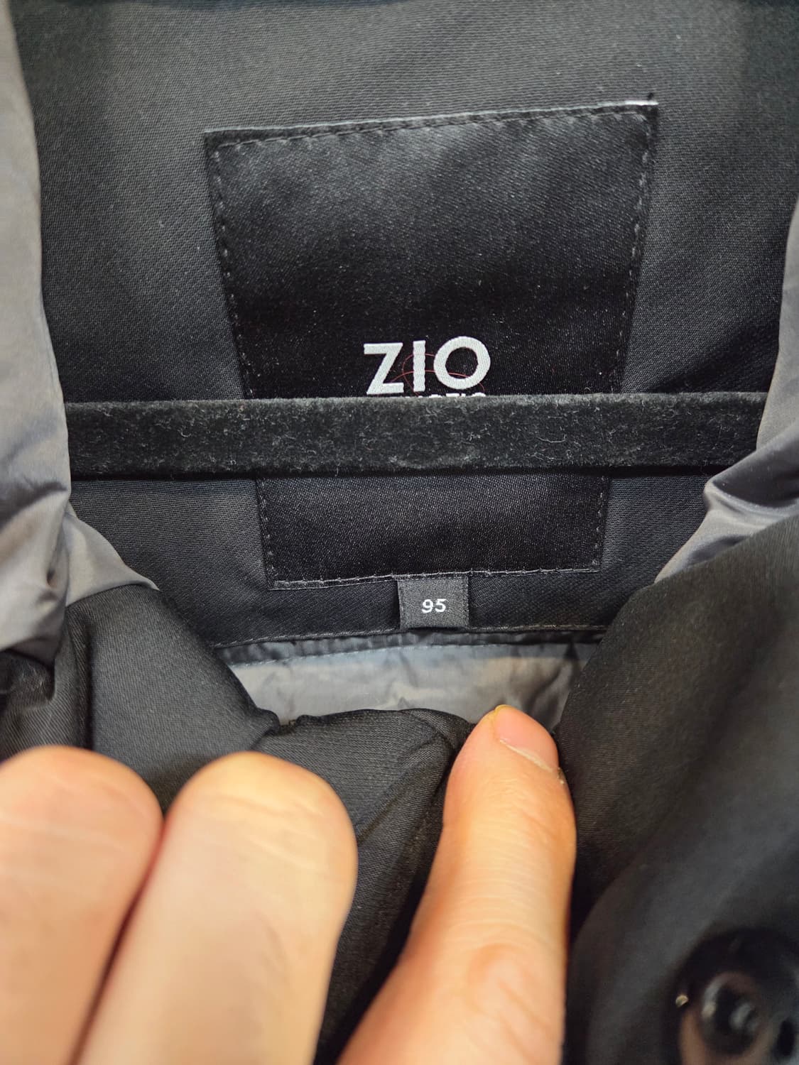 지오송지오 지퍼스냅 구스다운 후드패딩 95 오버핏  상품이미지3