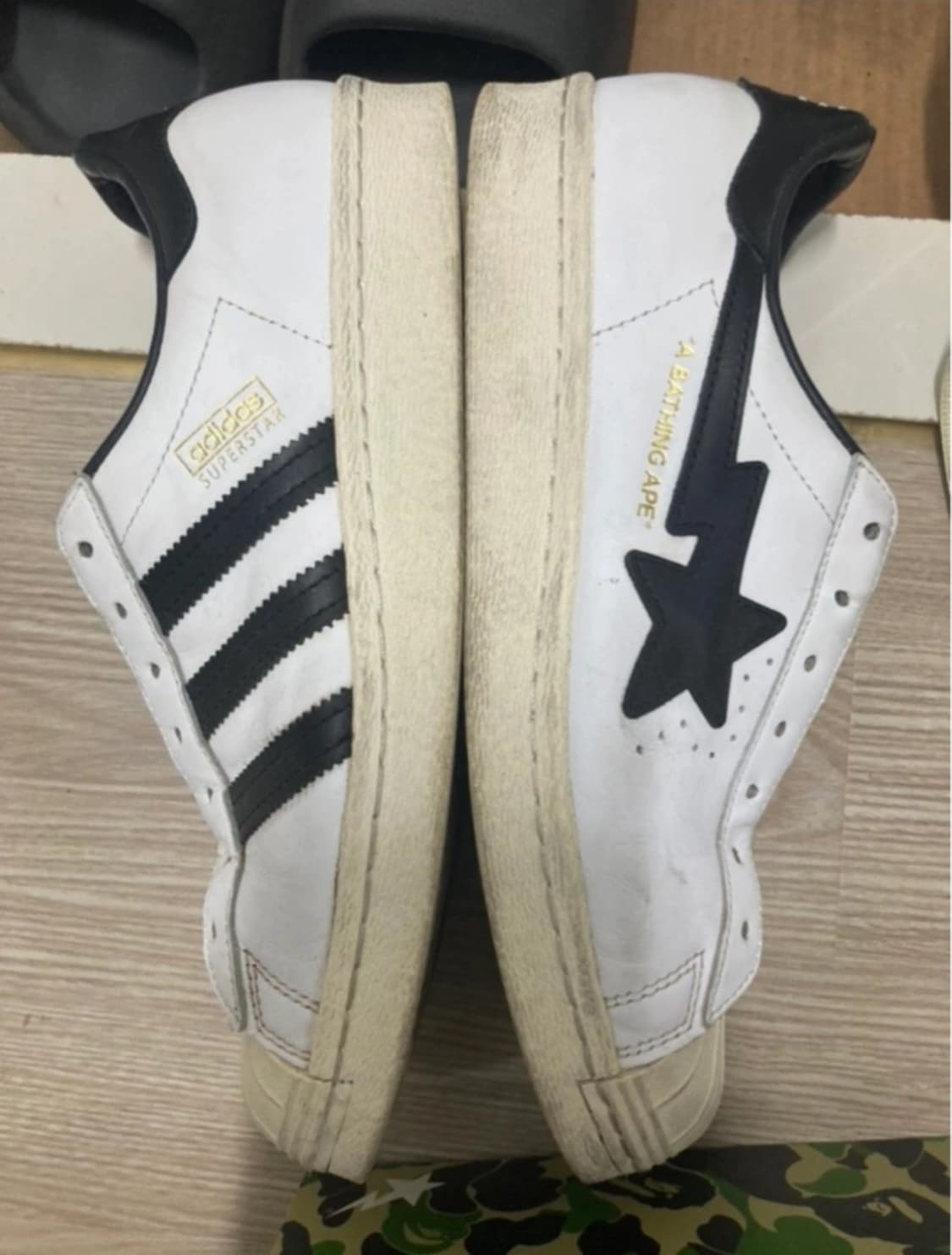 베이프X아디다스 슈퍼스타 화이트 260 상품이미지2