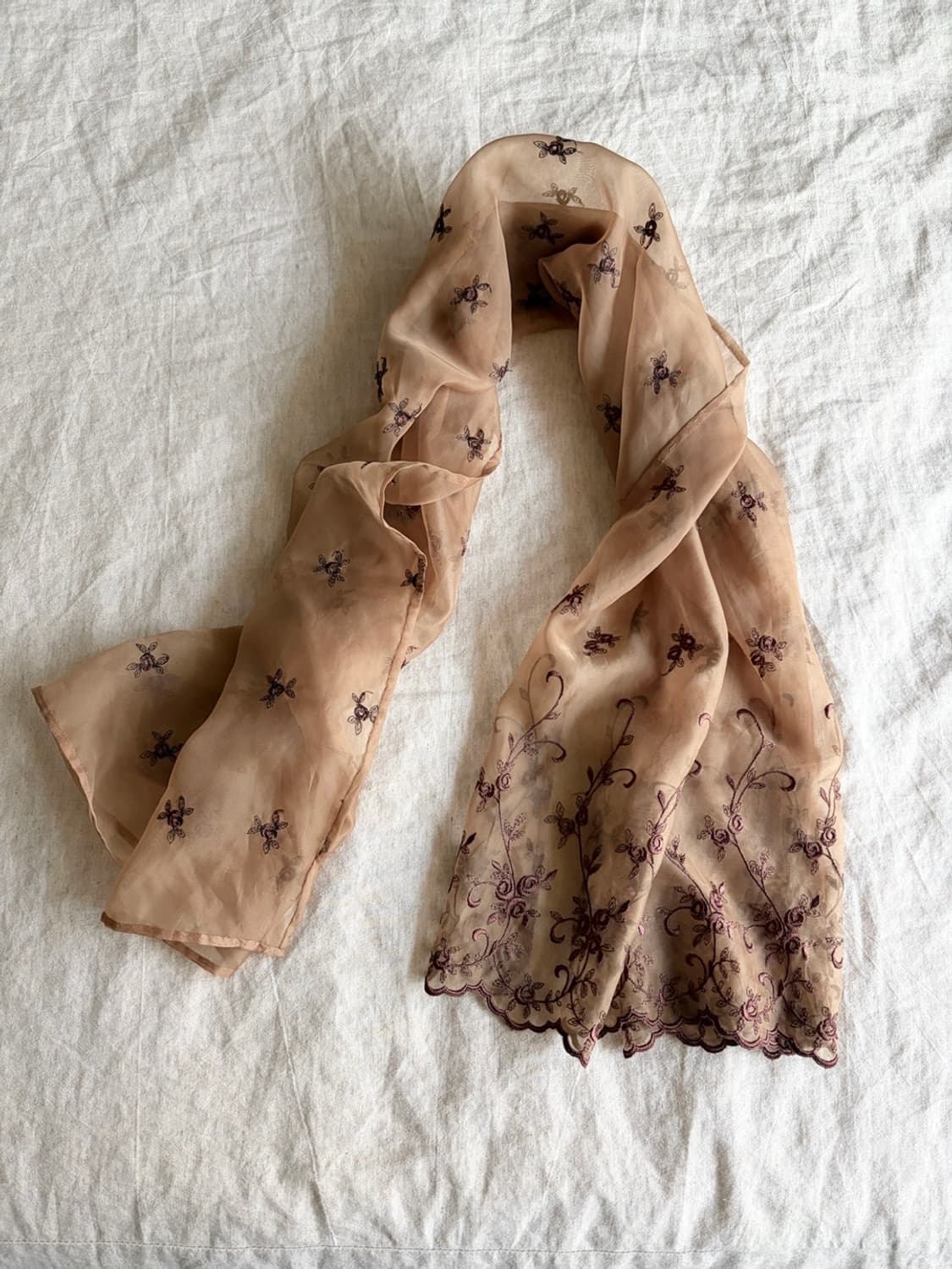 flower patterned scarf 상품이미지2