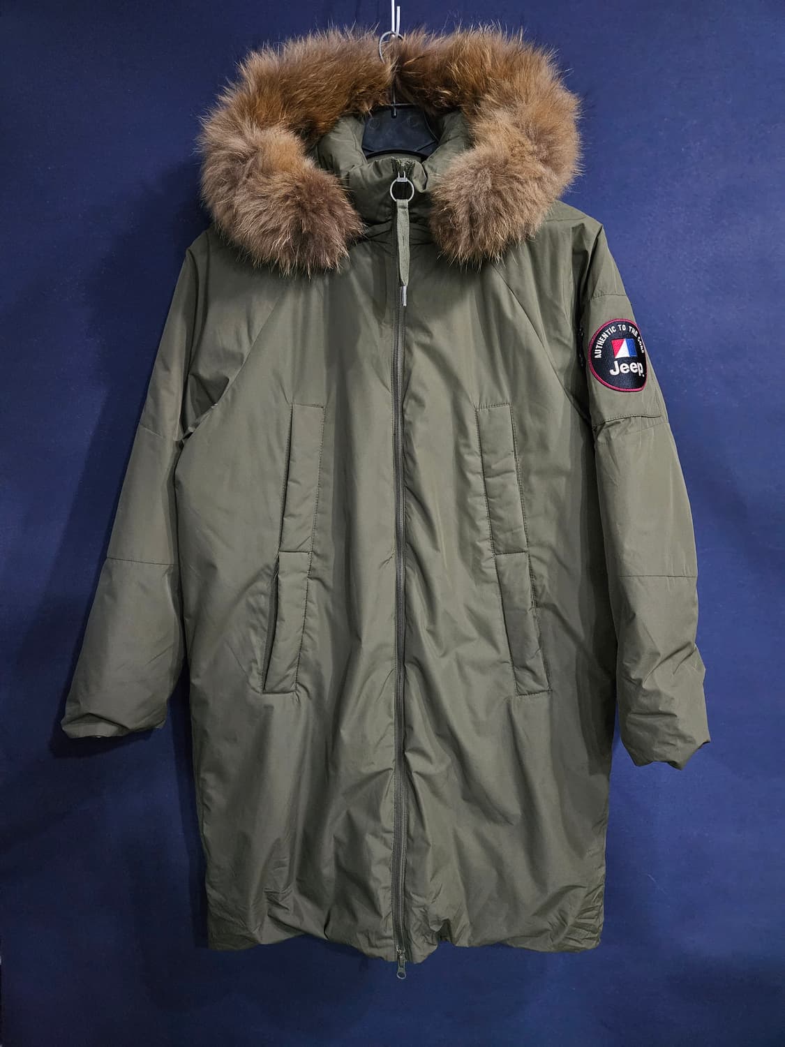 지프 카키컬러 남성 95 덕다운 패딩  상품이미지1