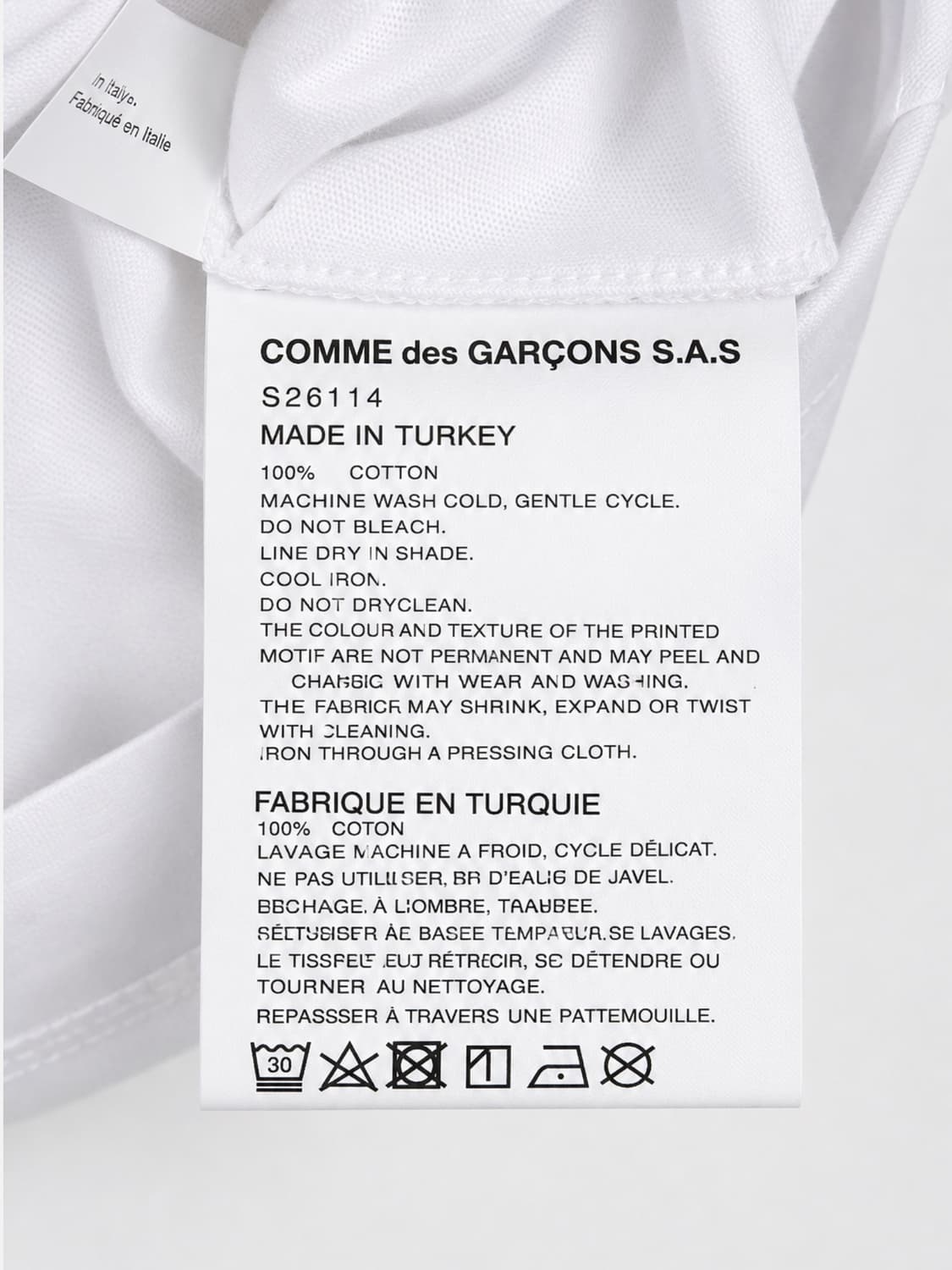Comme Des Garcons Shirt 셔츠라인 메리 헤일만 티셔츠 상품이미지5