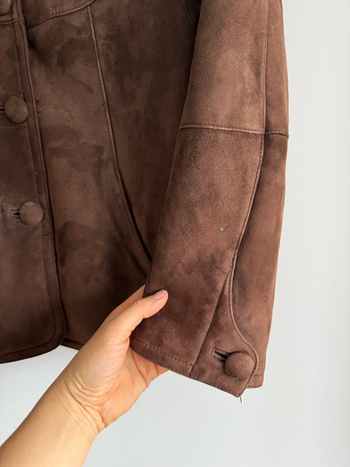 Pre owned 리얼 퍼 무스탕(양가죽, 양털, 모피) 상품이미지4