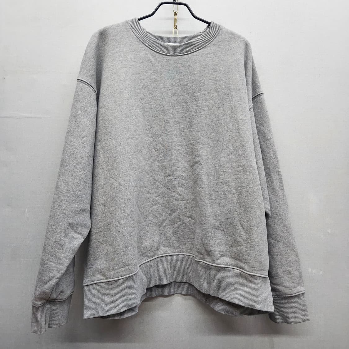 자라 그레이 크루넥 스웻 맨투맨 2XL(남여공용) 상품이미지1