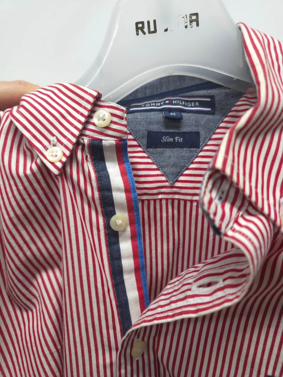 타미힐피거 레드 스트라이프 슬림핏 셔츠 (95~100) 상품이미지5